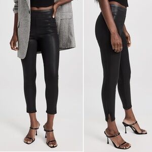 Frame Jet Set Skinny Crop Slit in Noir Coated Size 1/30-34